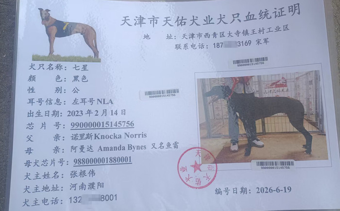 七星 990000015145756，NLA
